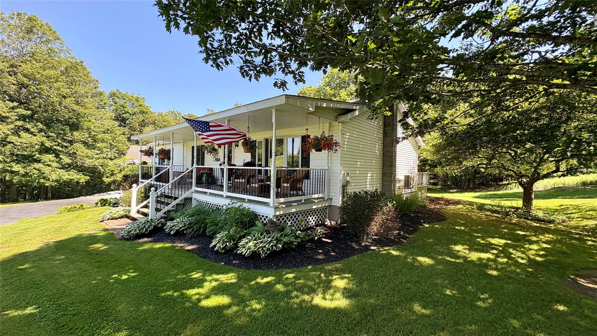 105 White Sulphur Road Swan Lake, NY 12783 - Photo 13 of 42 front view of a house with a big yard