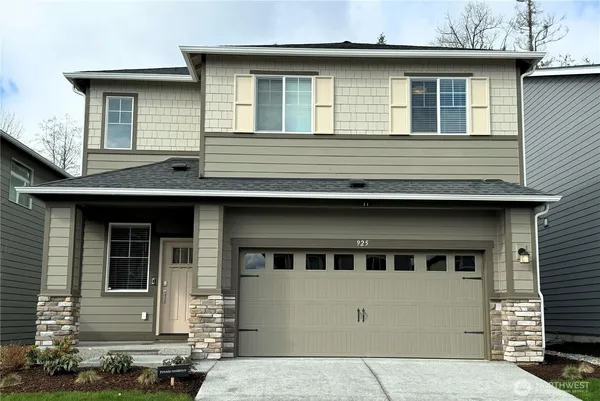 a front view of a house