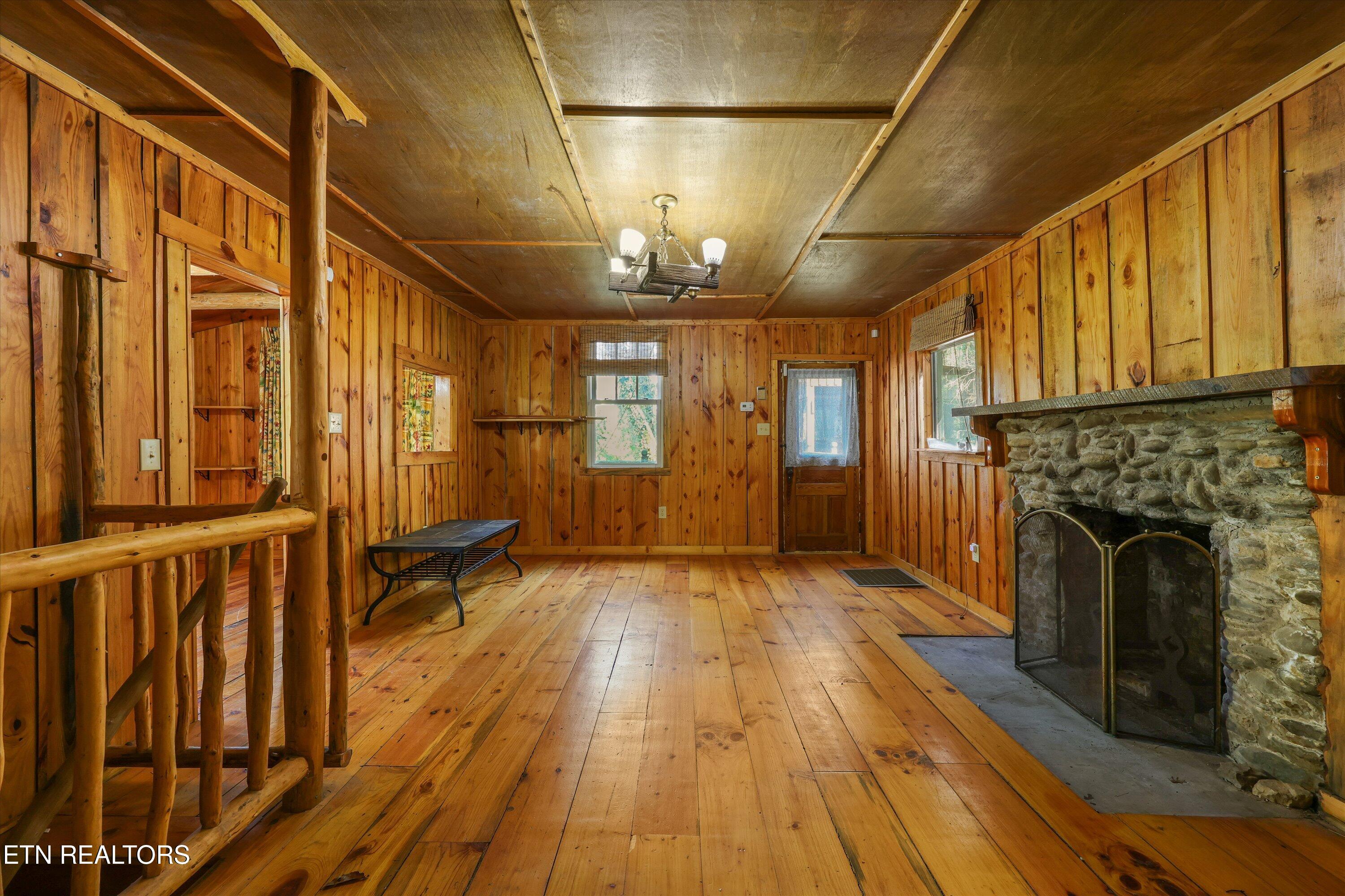 107 Mt Luke Road Townsend, TN 37882 - Photo 12 of 41 Living Room / Wood Burning Fireplace