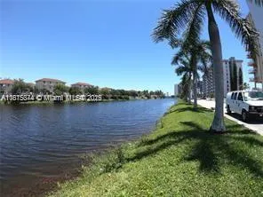 a view of a lake with houses