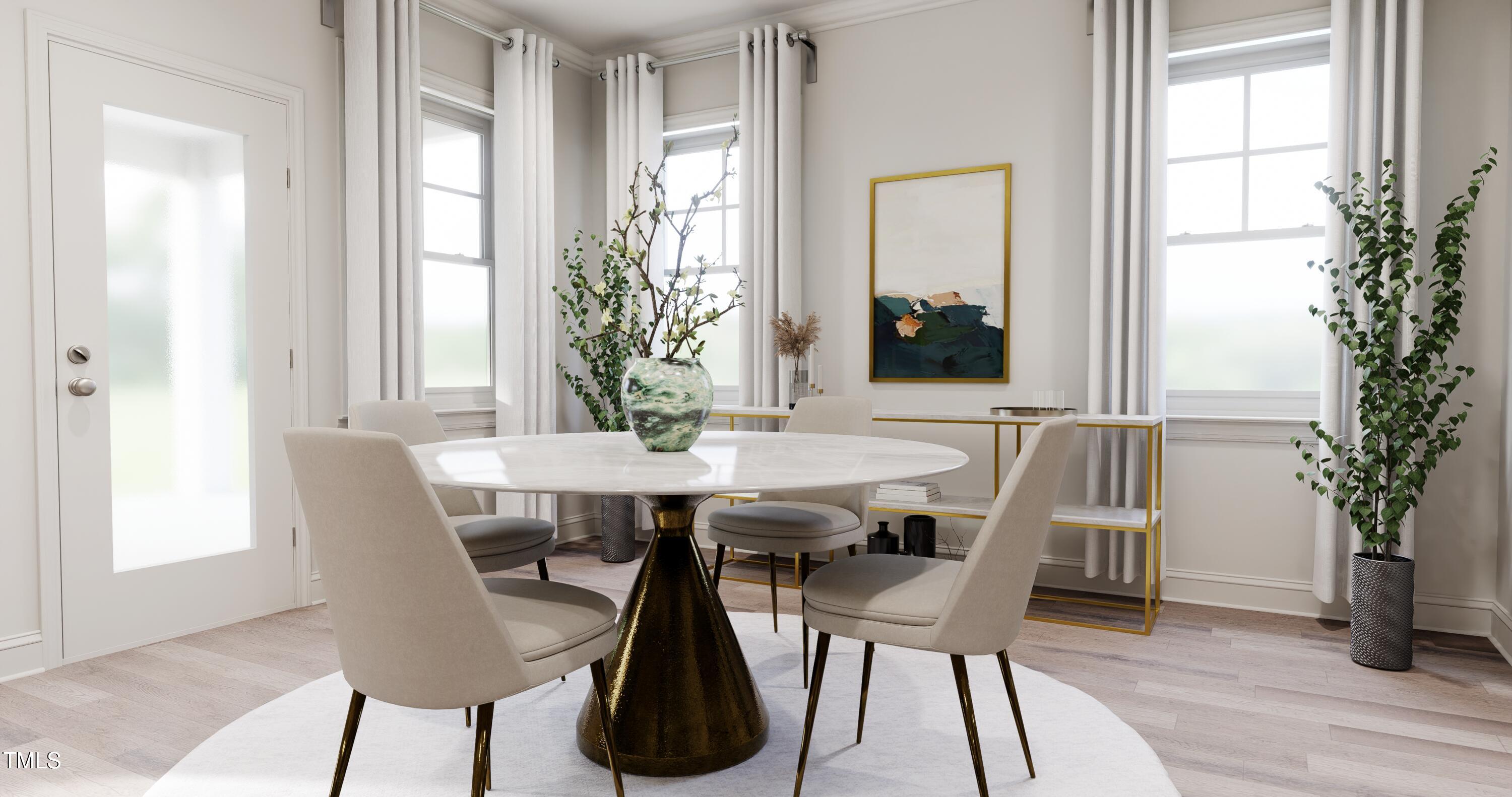 353 Calvander Lane Apex, NC 27539 - Photo 7 of 33 a view of a dining room with furniture and window