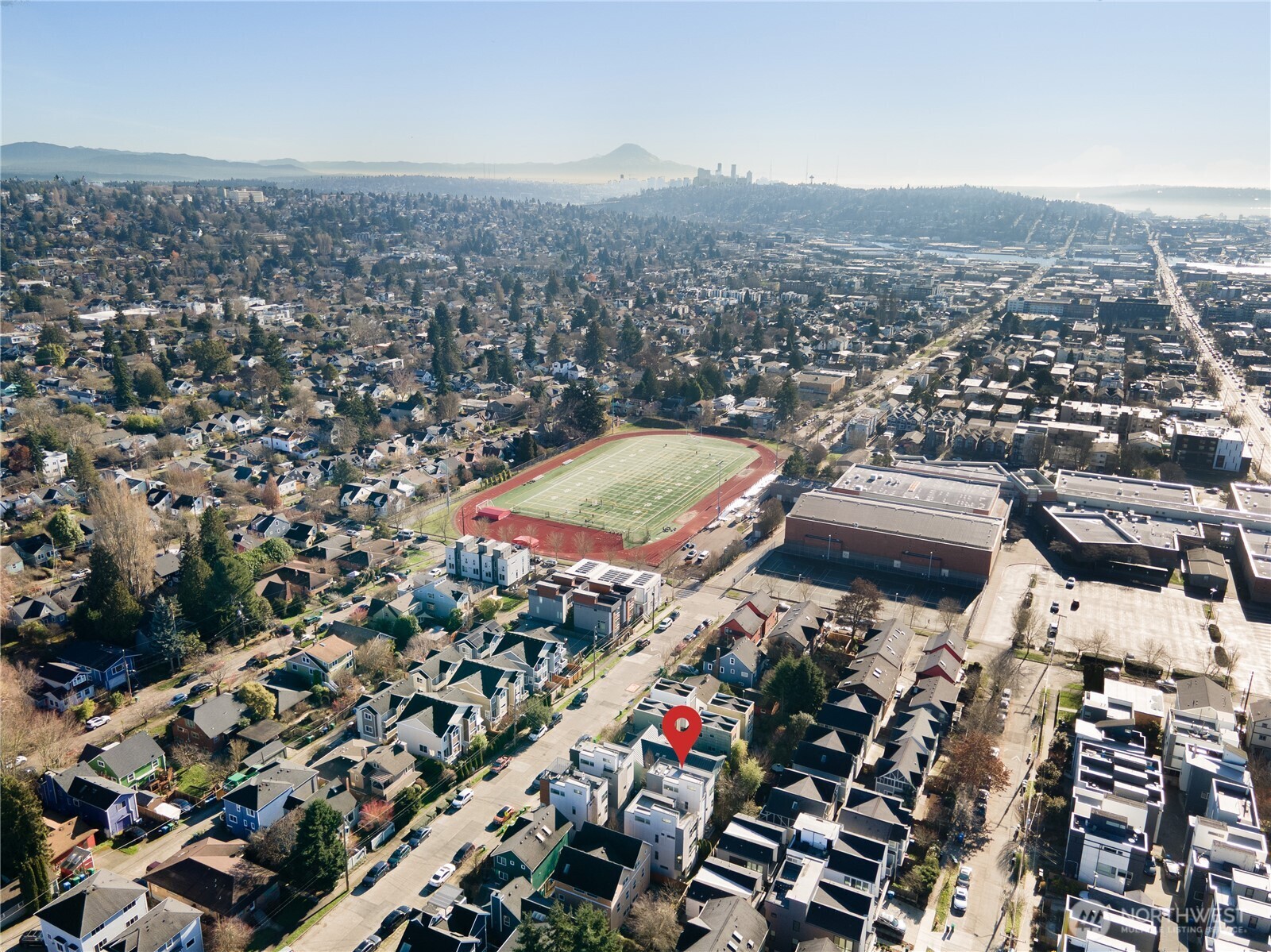 6729 14th Avenue Northwest, Unit B Seattle, WA 98117 - Photo 33 of 36 an aerial view of a city