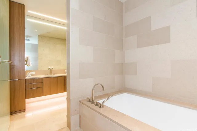 a bathroom with a sink and a bathtub