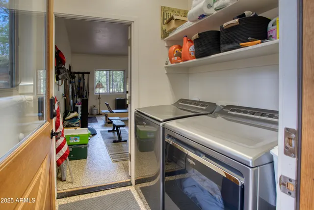 a view of a road with trees