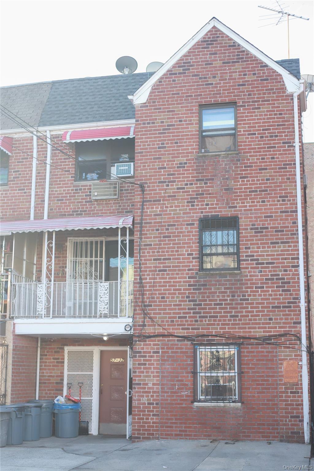 a front view of a house