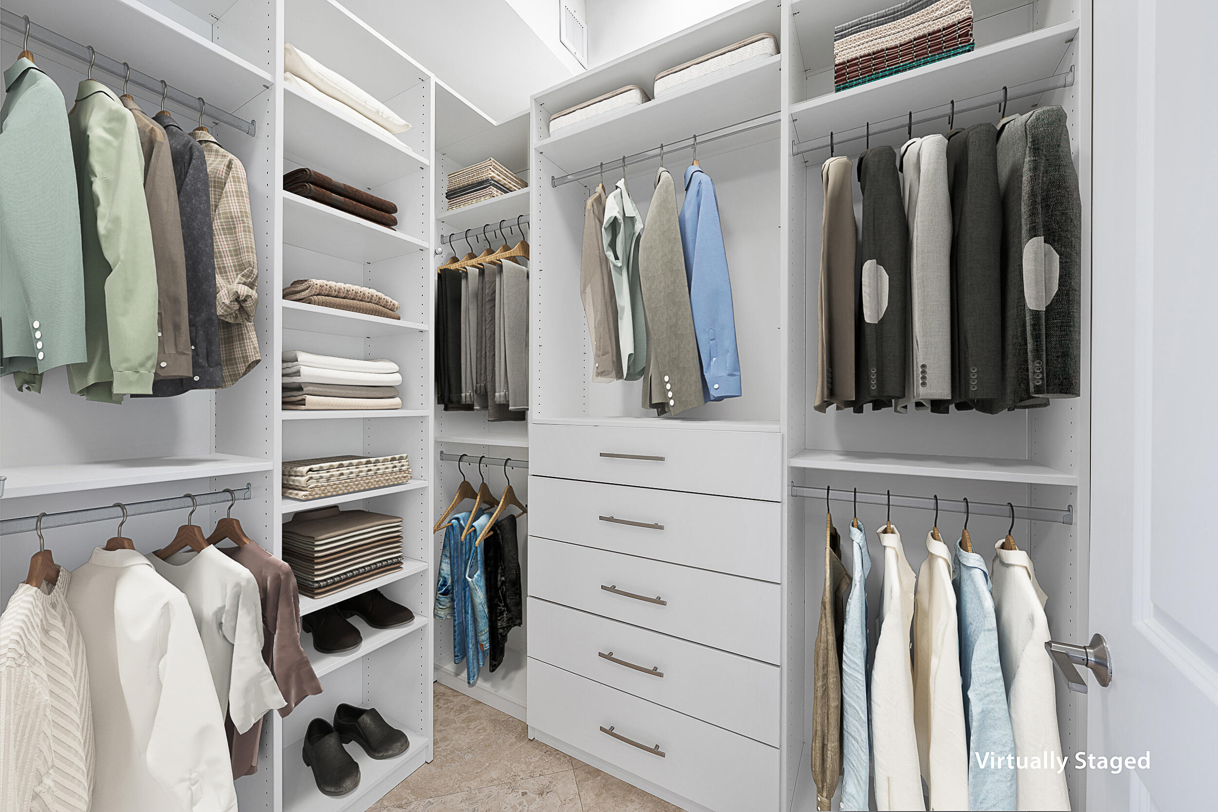 4600 North Ocean Drive, Unit 1903 Singer Island, FL 33404 - Photo 14 of 49 a view of walk in closet with clothes and shoes