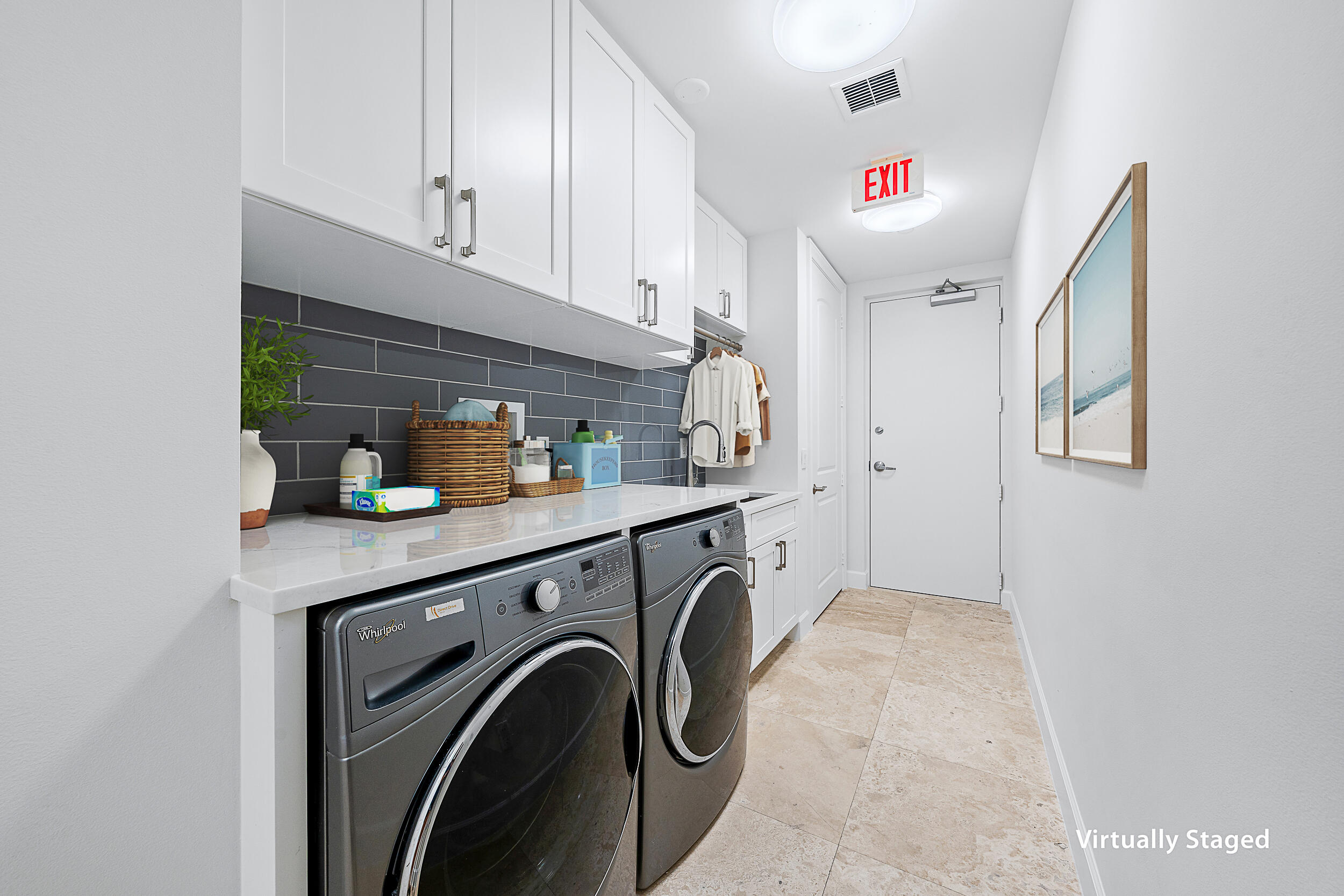 4600 North Ocean Drive, Unit 1903 Singer Island, FL 33404 - Photo 25 of 49 a utility room with dryer and washer