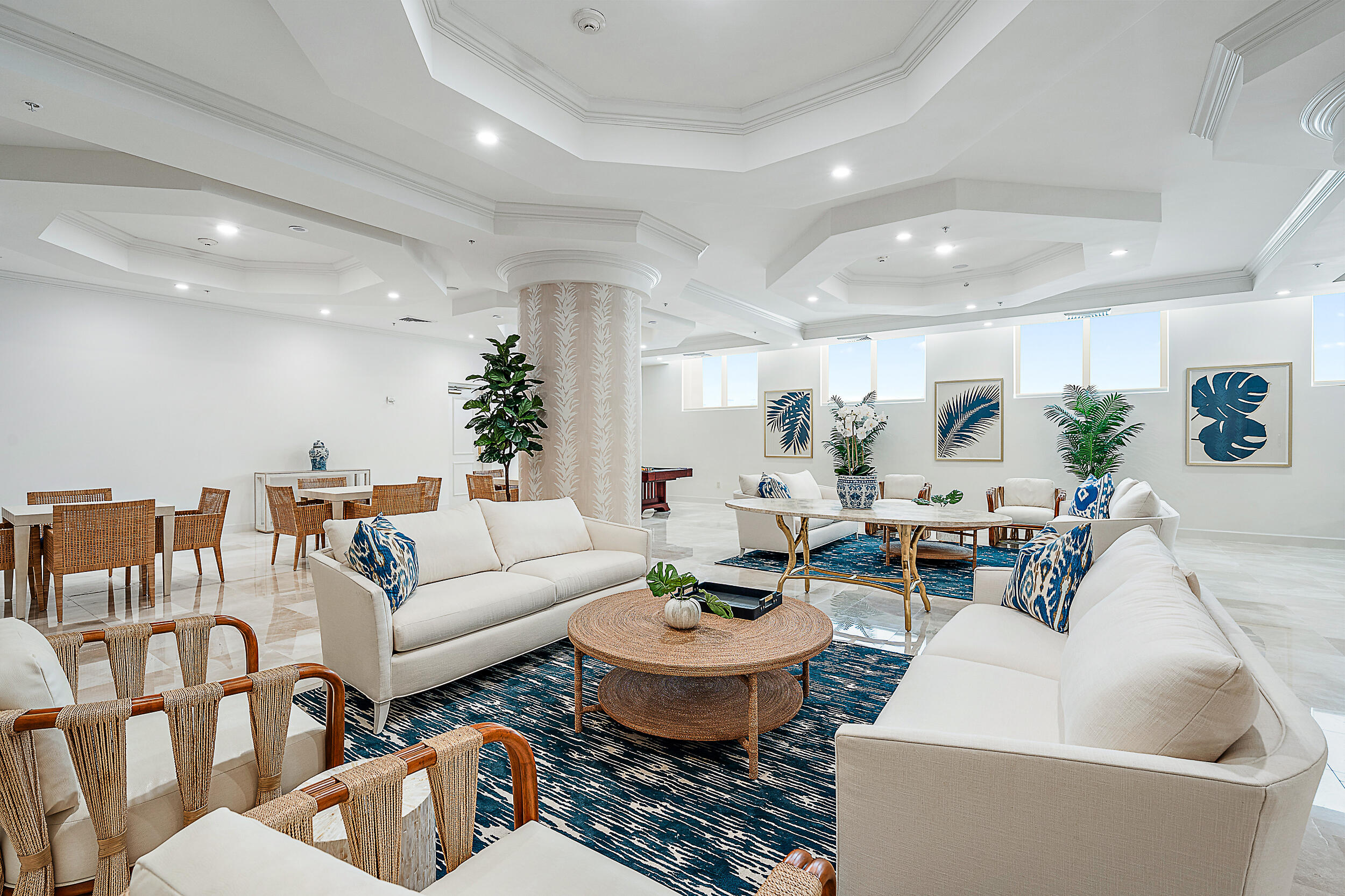 4600 North Ocean Drive, Unit 1903 Singer Island, FL 33404 - Photo 38 of 49 a living room with furniture and a chandelier