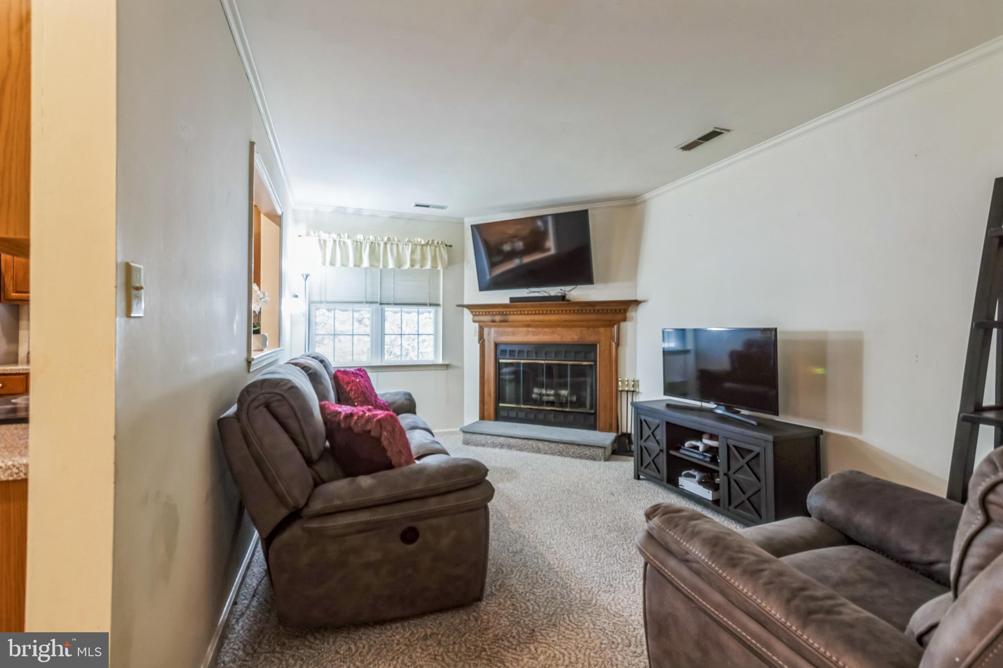 103 Upper Valley Lane Newark, DE 19711 - Photo 13 of 31 a living room with furniture a fireplace and a flat screen tv