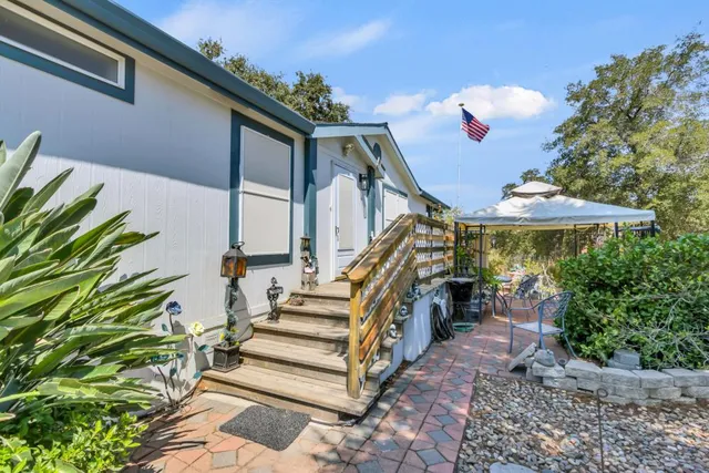a view of outdoor space with seating area