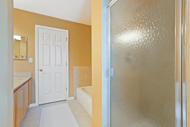 a view of bathroom with shower
