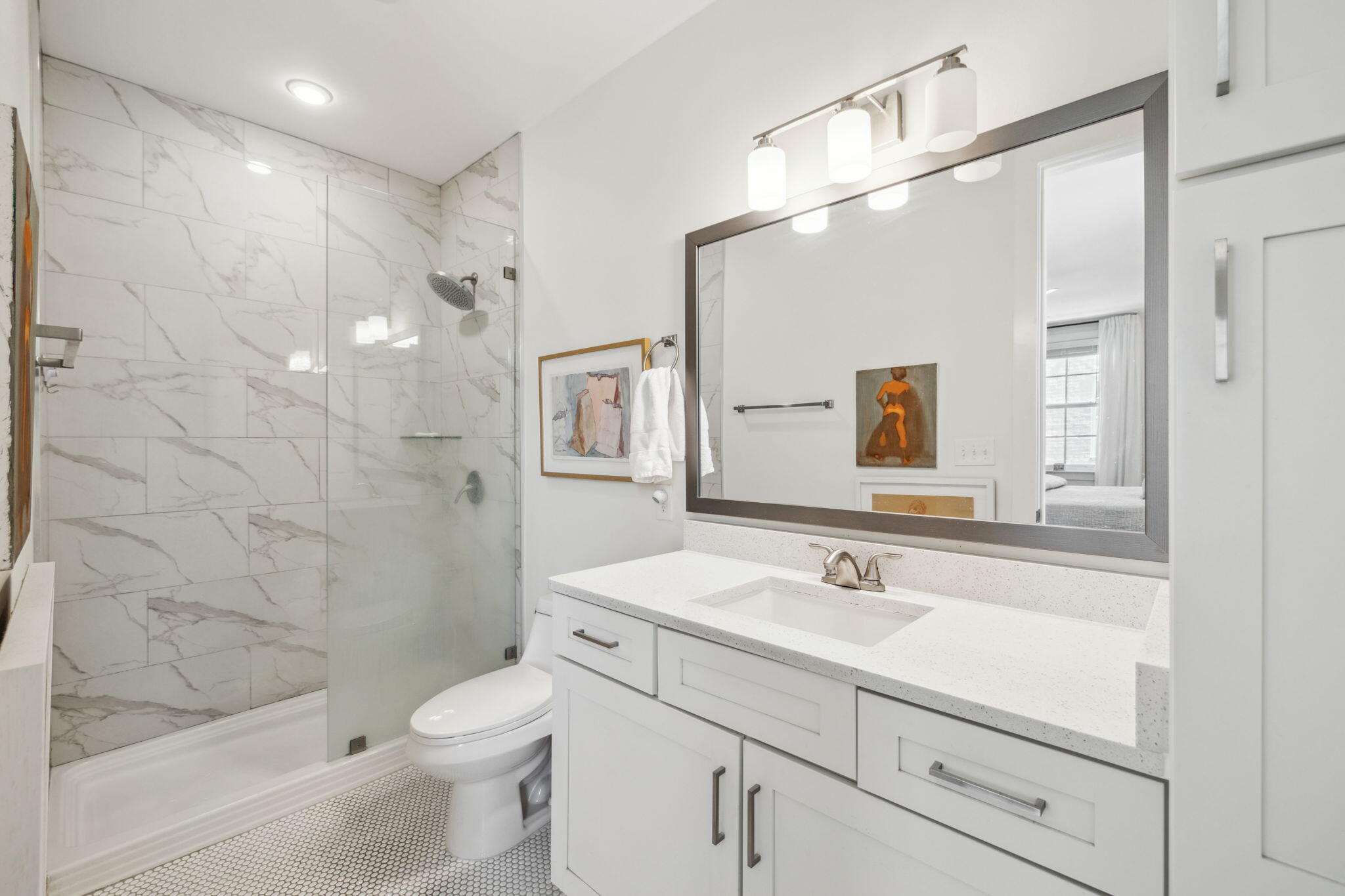 179 South County Highway 393, Unit 327 Santa Rosa Beach, FL 32459 - Photo 19 of 31 a bathroom with a sink a toilet and shower