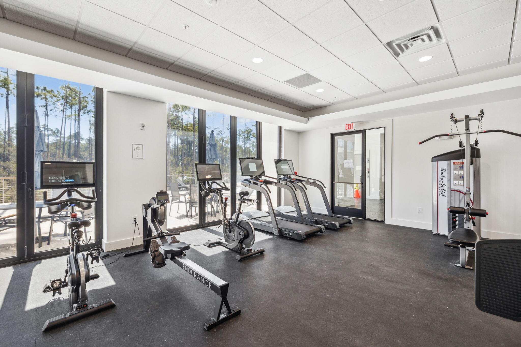 179 South County Highway 393, Unit 327 Santa Rosa Beach, FL 32459 - Photo 27 of 31 a view of a room with gym equipment