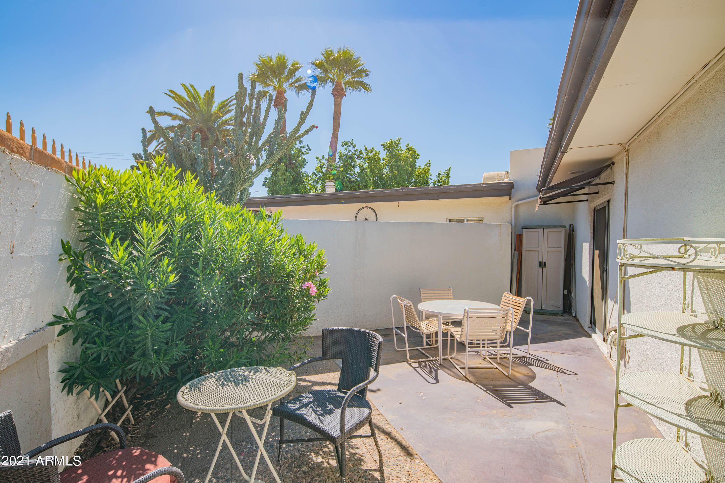 1250 East Bethany Home Road, Unit 6 Phoenix, AZ 85014 - Photo 16 of 20 Private Patio and yard