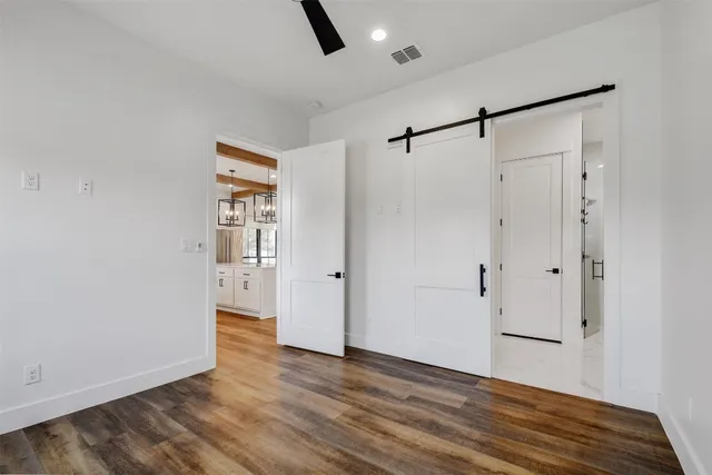 a view of an empty room