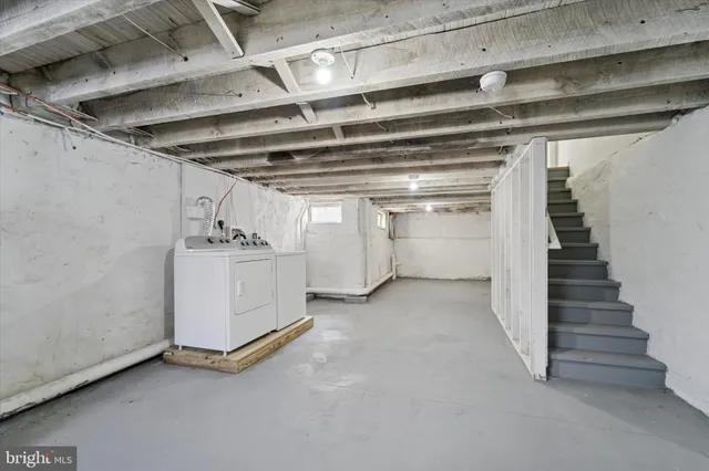 a view of storage and utility room