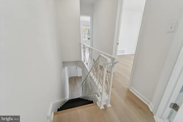 a view of entryway with a white wall