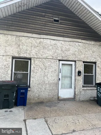 a view of building with door