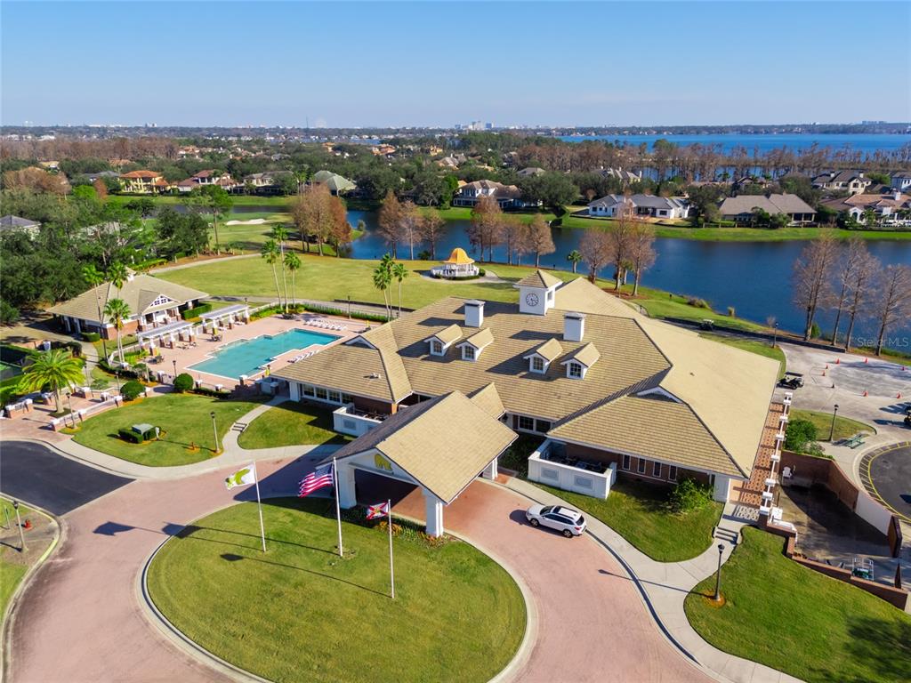 6001 Caymus Loop Windermere, FL 34786 - Photo 42 of 44 an aerial view of a house with yard swimming pool and outdoor seating