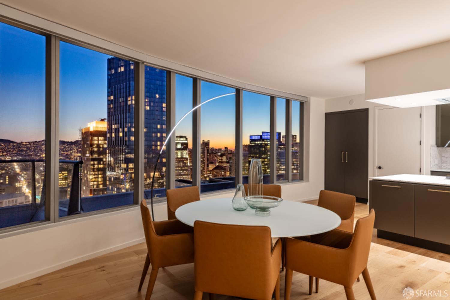 201 Folsom Street, Unit PH41C San Francisco, CA 94105 - Photo 13 of 72 a view of a dining room with furniture