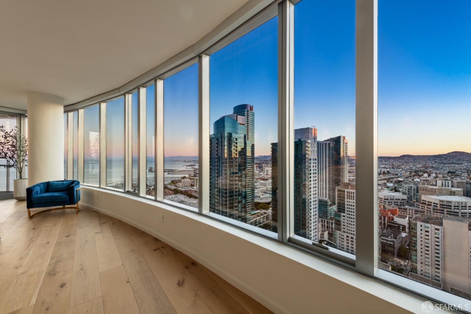 201 Folsom Street, Unit PH41C San Francisco, CA 94105 - Photo 24 of 72 a view of lobby with furniture and floor to ceiling window