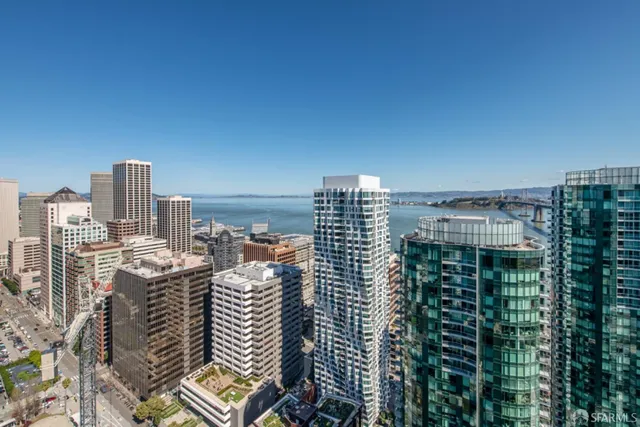 a large building with a city view