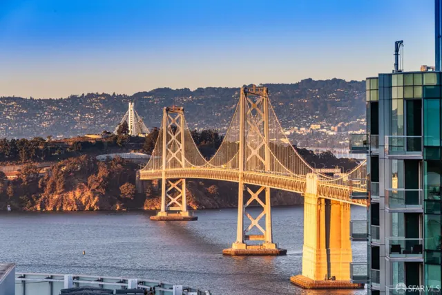 a view of a balcony with city view
