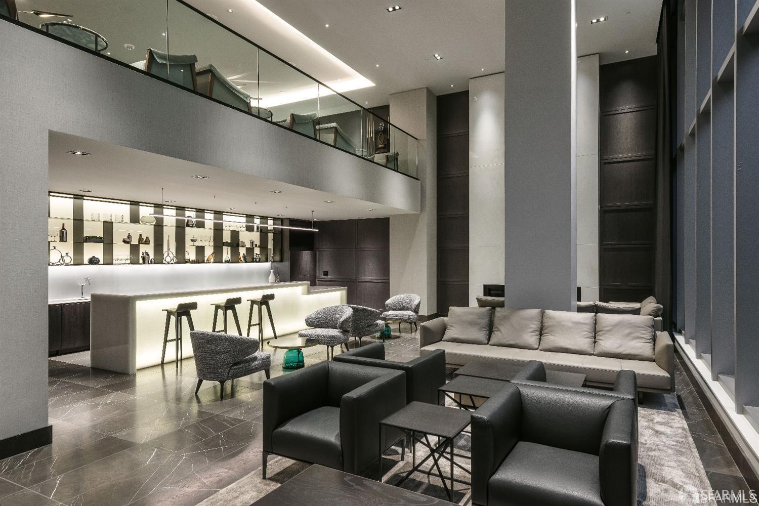 201 Folsom Street, Unit PH41C San Francisco, CA 94105 - Photo 67 of 72 a living room with furniture and a large window