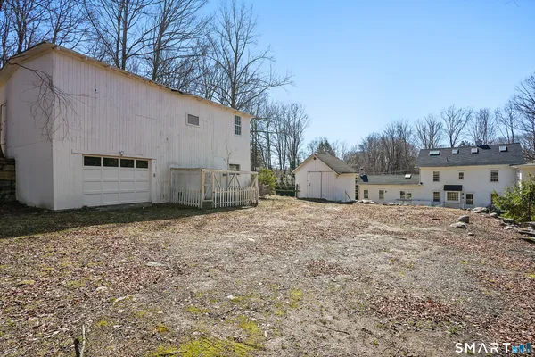 a backyard of a house