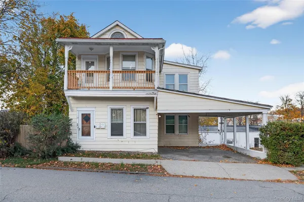 a front view of a house