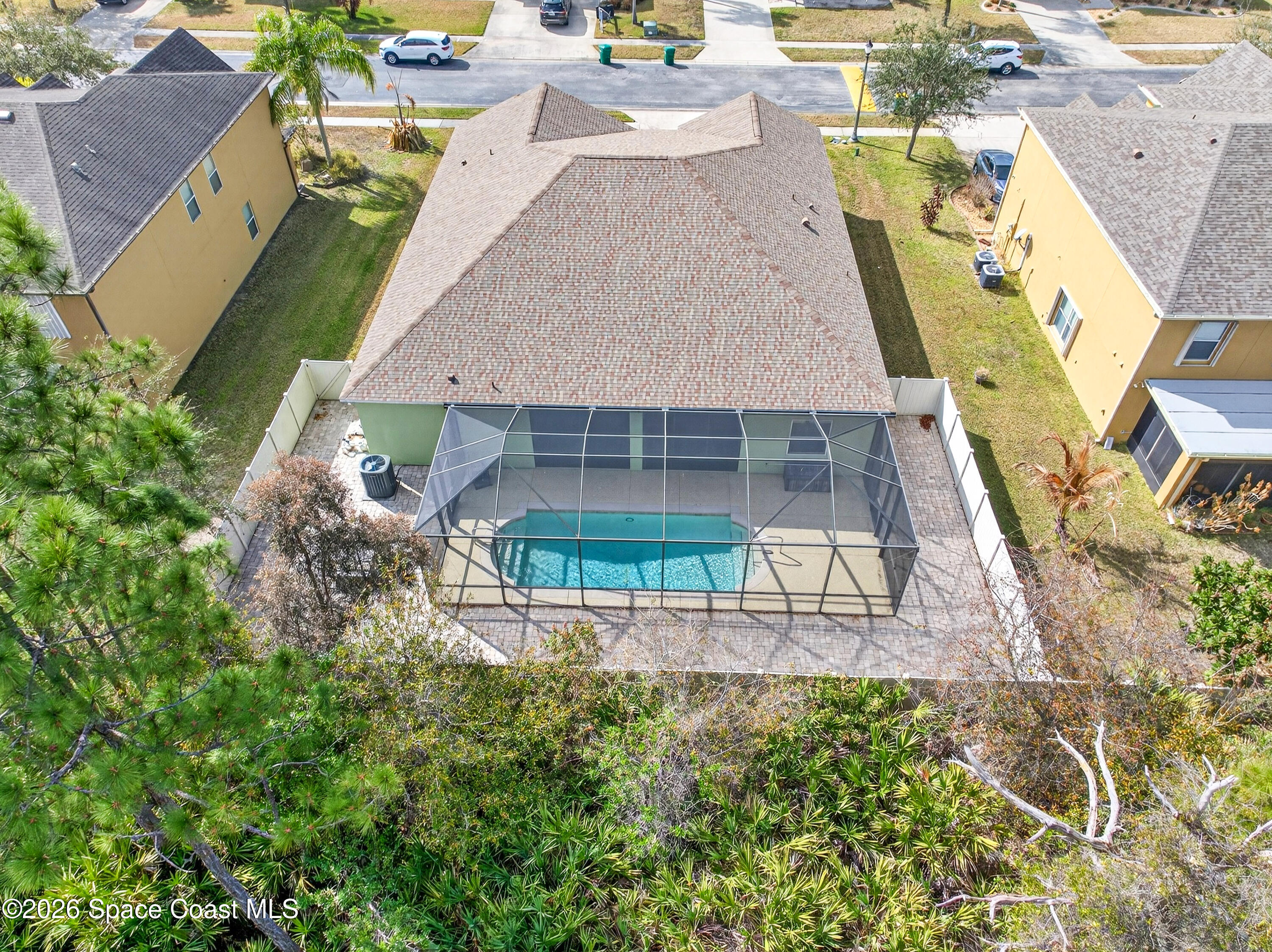 3347 Slate Street Melbourne, FL 32904 - Photo 42 of 48 Aerial showing 75' wide Homesite