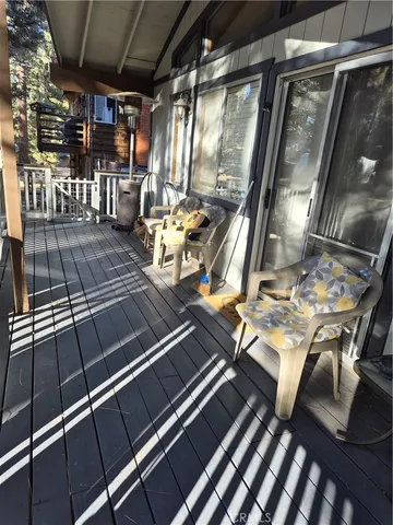 a view of outdoor space with seating area