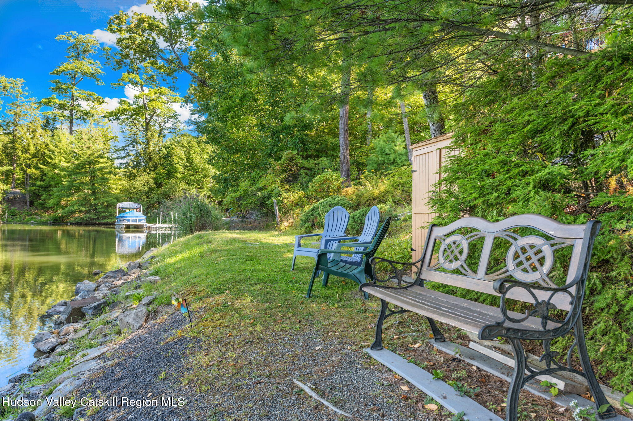377 Tommy Trail Athens, NY 12015 - Photo 40 of 41 a view of a bench in a garden