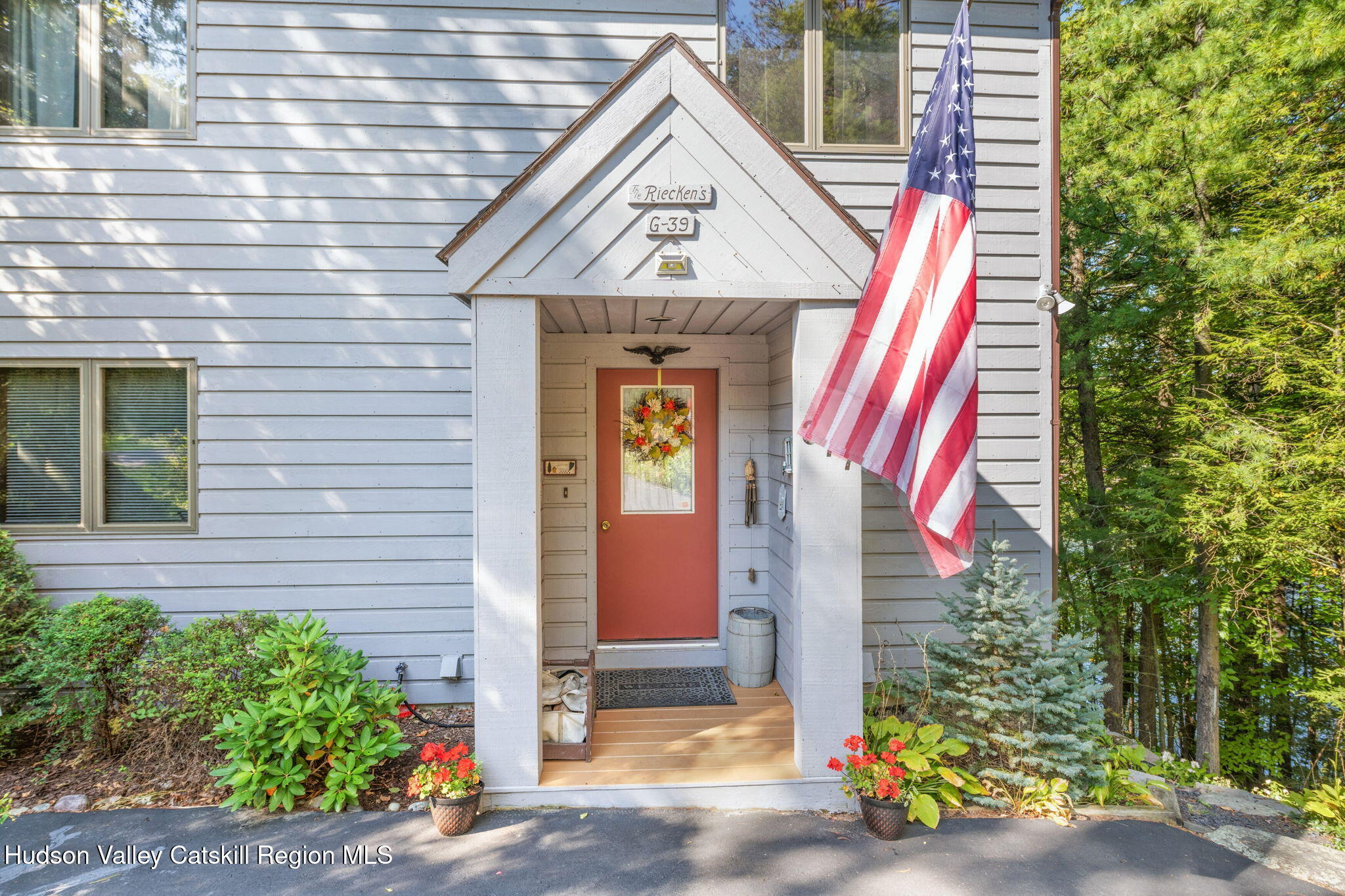 377 Tommy Trail Athens, NY 12015 - Photo 6 of 41 a view of a brick house with potted plants