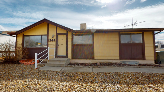 View of front of property featuring entry steps