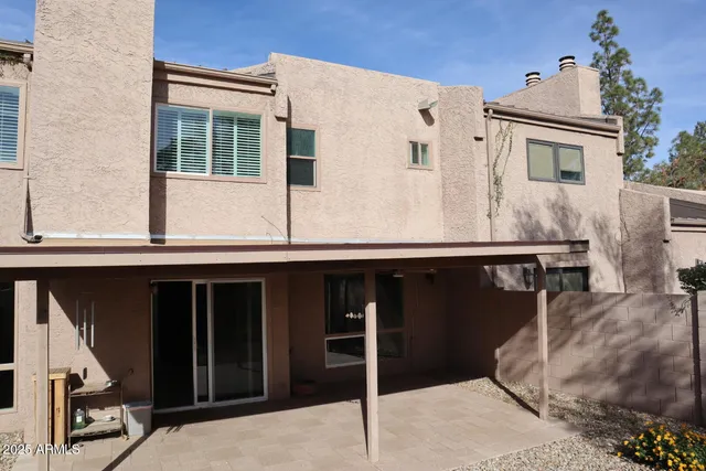 a view of a building with many windows