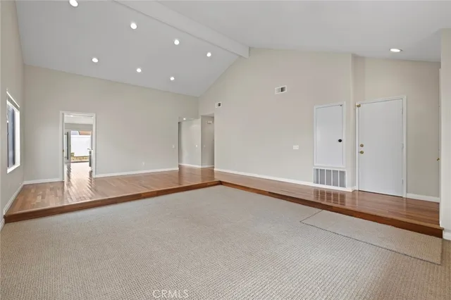 a view of an empty room