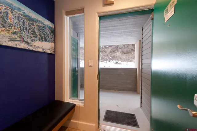 a view of front door