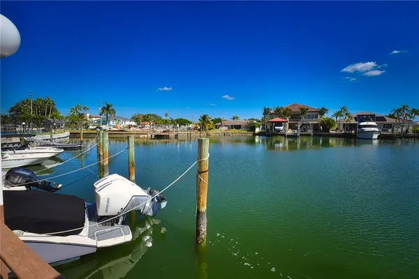 a view of a lake and outdoor space