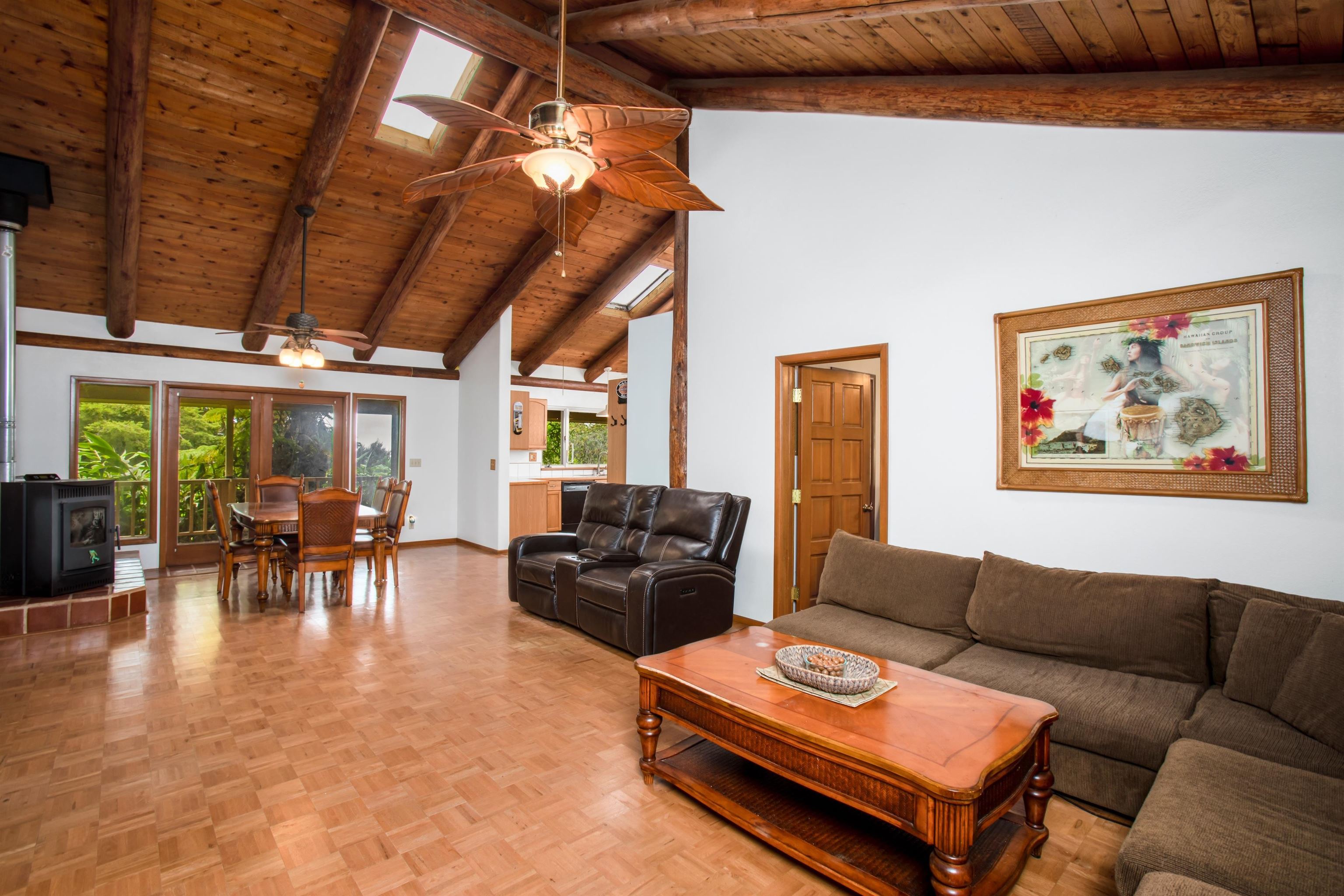 1160 Ehu Road Makawao, HI 96768 - Photo 3 of 18 a living room with furniture a rug and a large window
