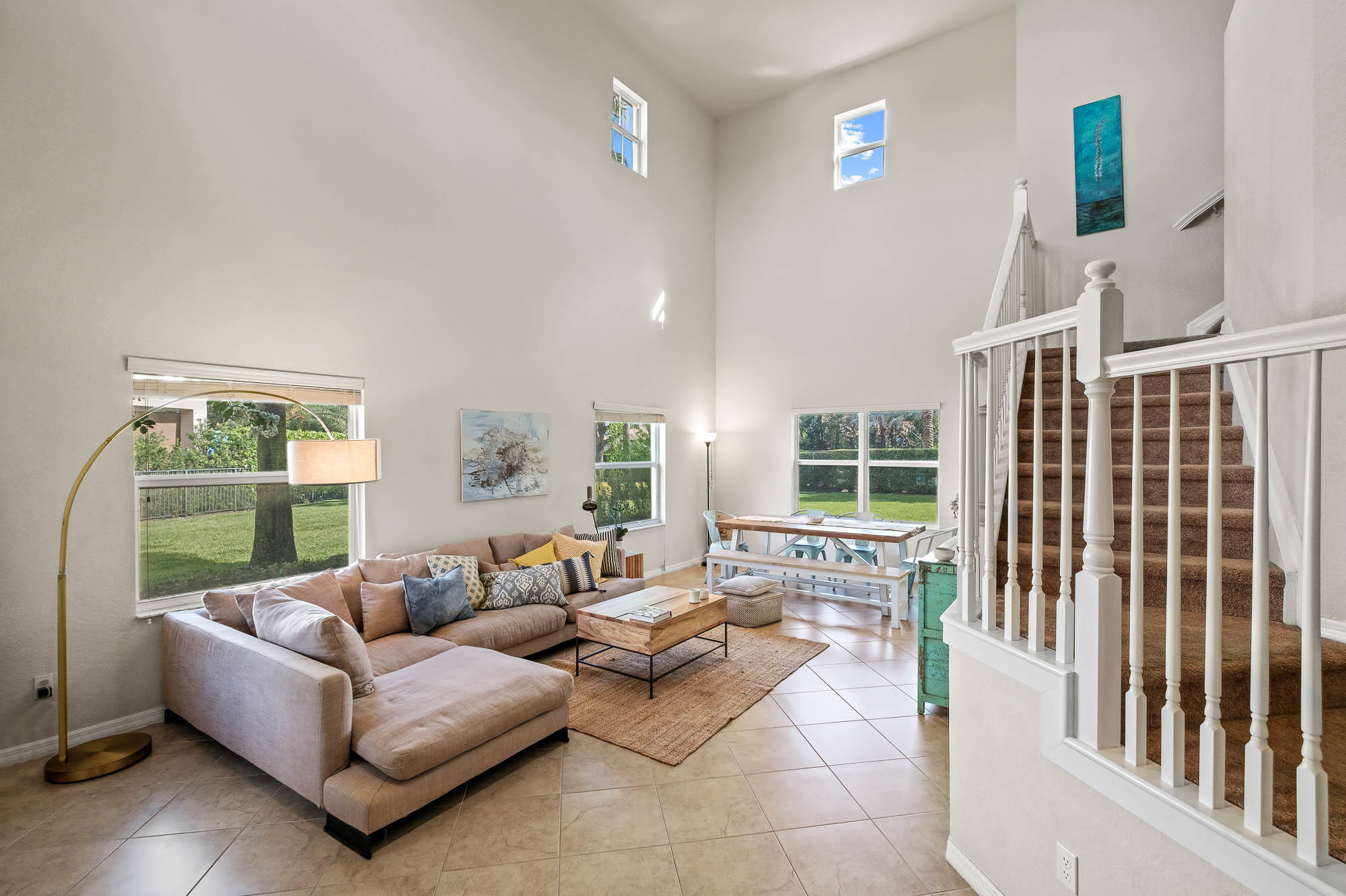135 Rudder Cay Way Jupiter, FL 33458 - Photo 3 of 25 Living Room to Dining Area