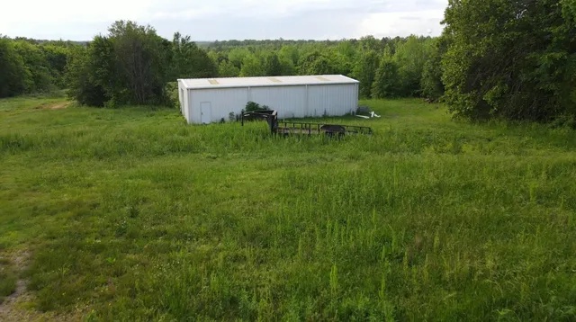 a view of a lush green space with sea