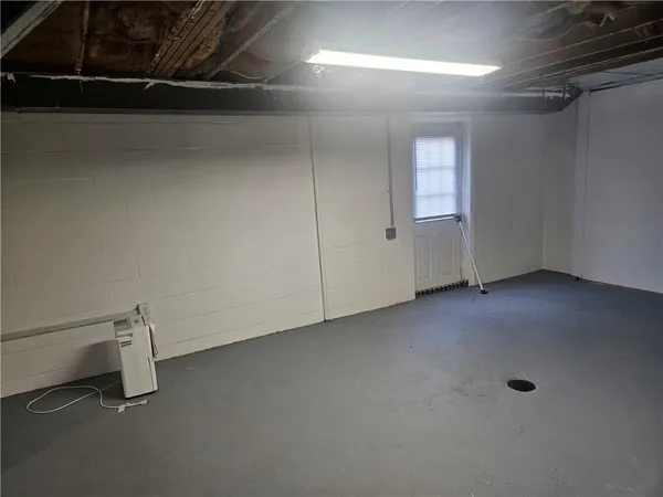 a view of a room with an empty space