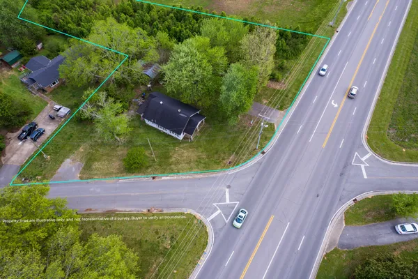 a view of an outdoor space and a yard