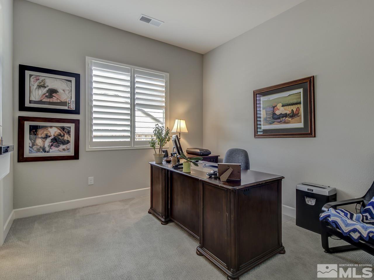 2169 Gazala Lane Reno, NV 89521 - Photo 15 of 25 a view of a workspace with furniture and a window