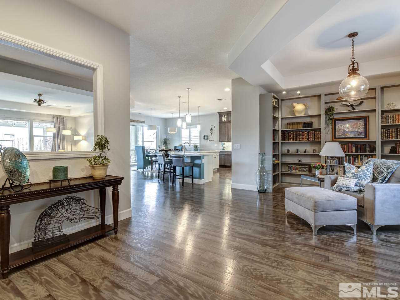 2169 Gazala Lane Reno, NV 89521 - Photo 3 of 25 a living room with furniture and wooden floor