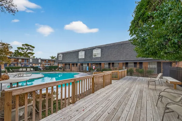 a view of a house with a deck