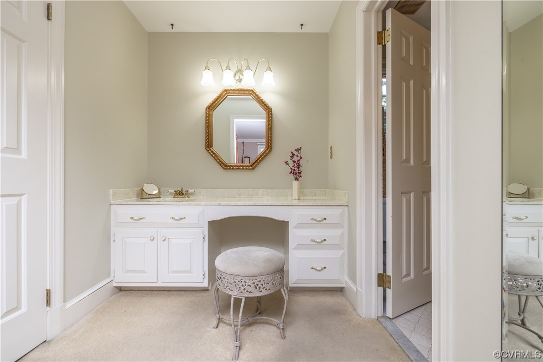 13901 Chepstow Road Midlothian, VA 23113 - Photo 27 of 43 a bathroom with a toilet a sink and a mirror