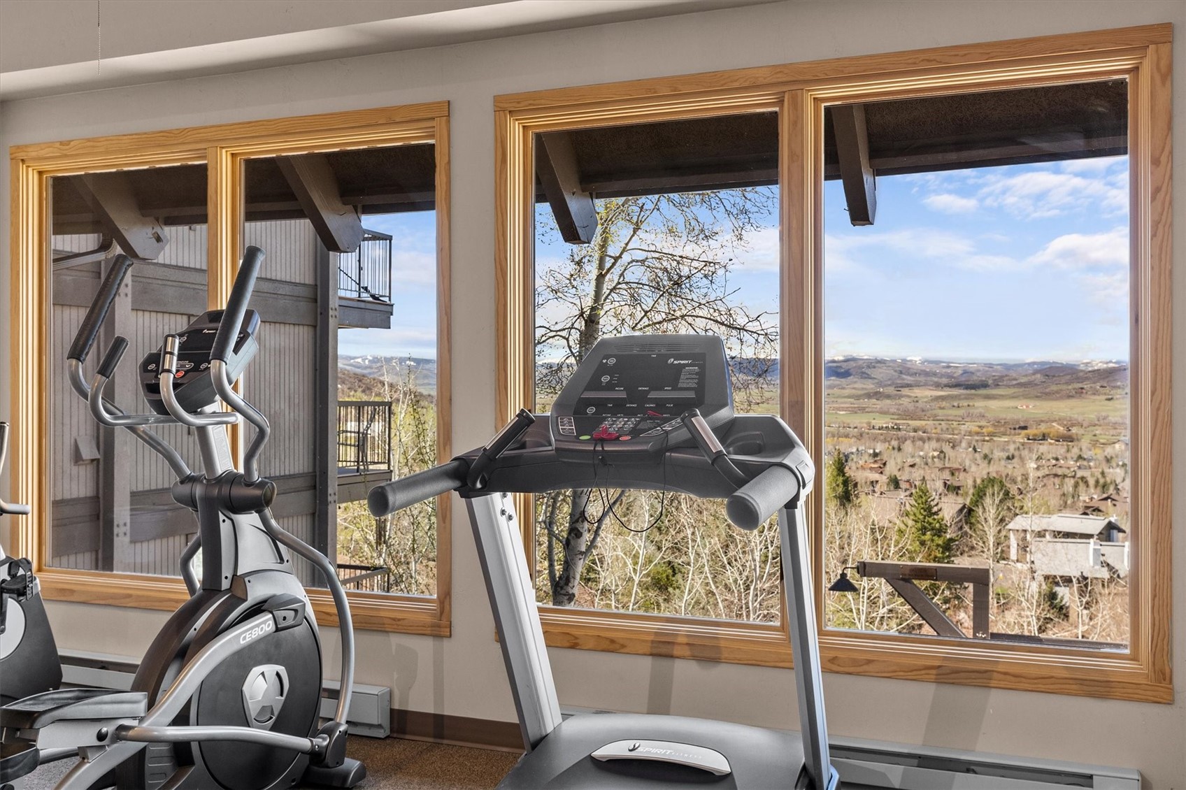 2602 Longthong Road, Unit 107 Steamboat Springs, CO 80487 - Photo 25 of 32 a view of a room with gym equipment