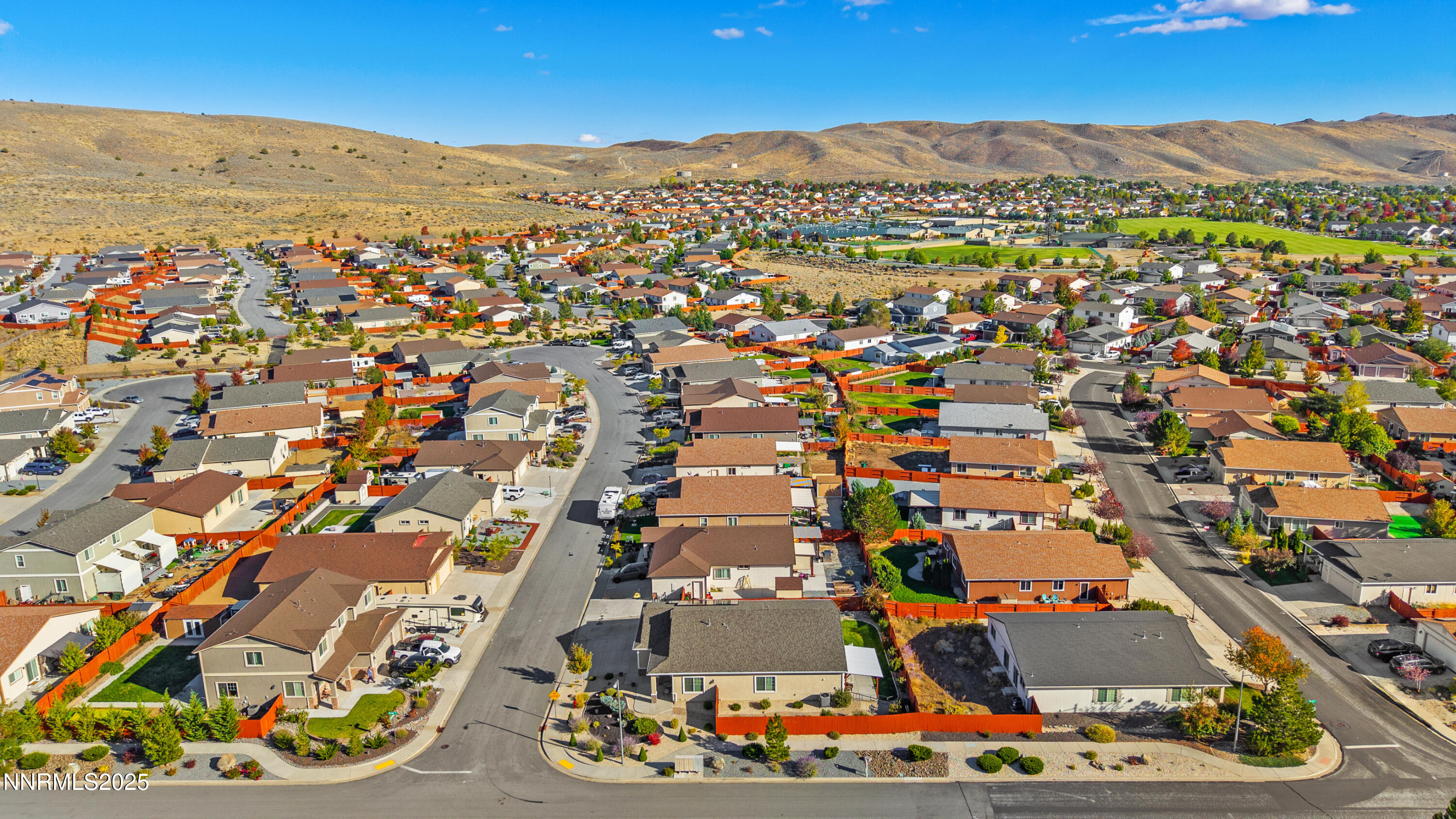 18520 Silverbell Court Reno, NV 89508 - Photo 53 of 60 an aerial view of residential houses and outdoor space